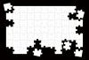 ジグゾーパズルのテキストスペース付き背景
