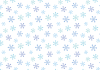ブルー系の雪の結晶パターン柄