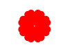 赤い花