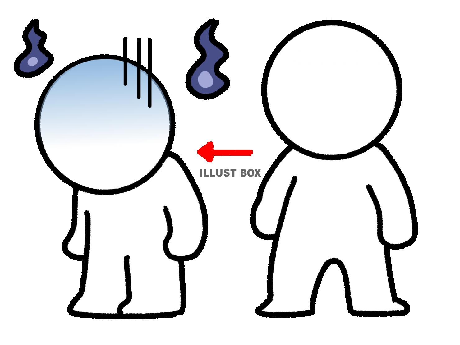 落ち込んでしまった棒人間