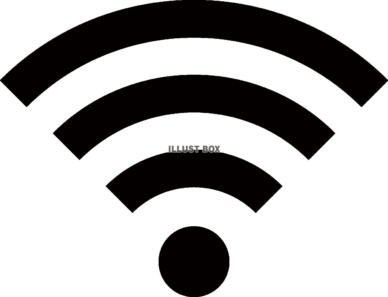 wi-fiアイコン・マークのシルエット