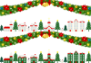 Xmasタウンのフォトフレームセット