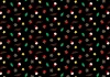 黒地にカラフルかわいいクリスマスパターン