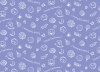 紫地に白のかわいいハロウィンパターン柄