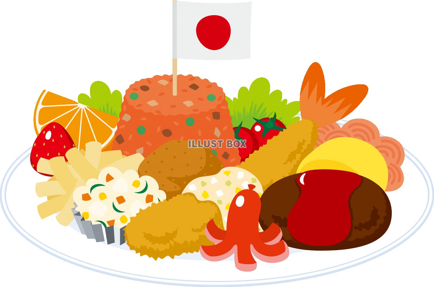 盛りだくさんで楽しげなお子様ランチ