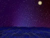 夜の海＆満月＆星空の背景_06