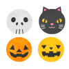 ハロウィンキャラ素材　透過png