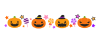 ハロウィンパンプキンライン　透過png