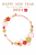 2024辰年桜のフォトフレーム年賀状縦05/png