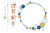 2024辰年桜のフォトフレーム年賀状横04/PNG