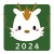 2024年辰年辰アイコンイラスト04