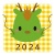 2024年辰年辰アイコンイラスト05