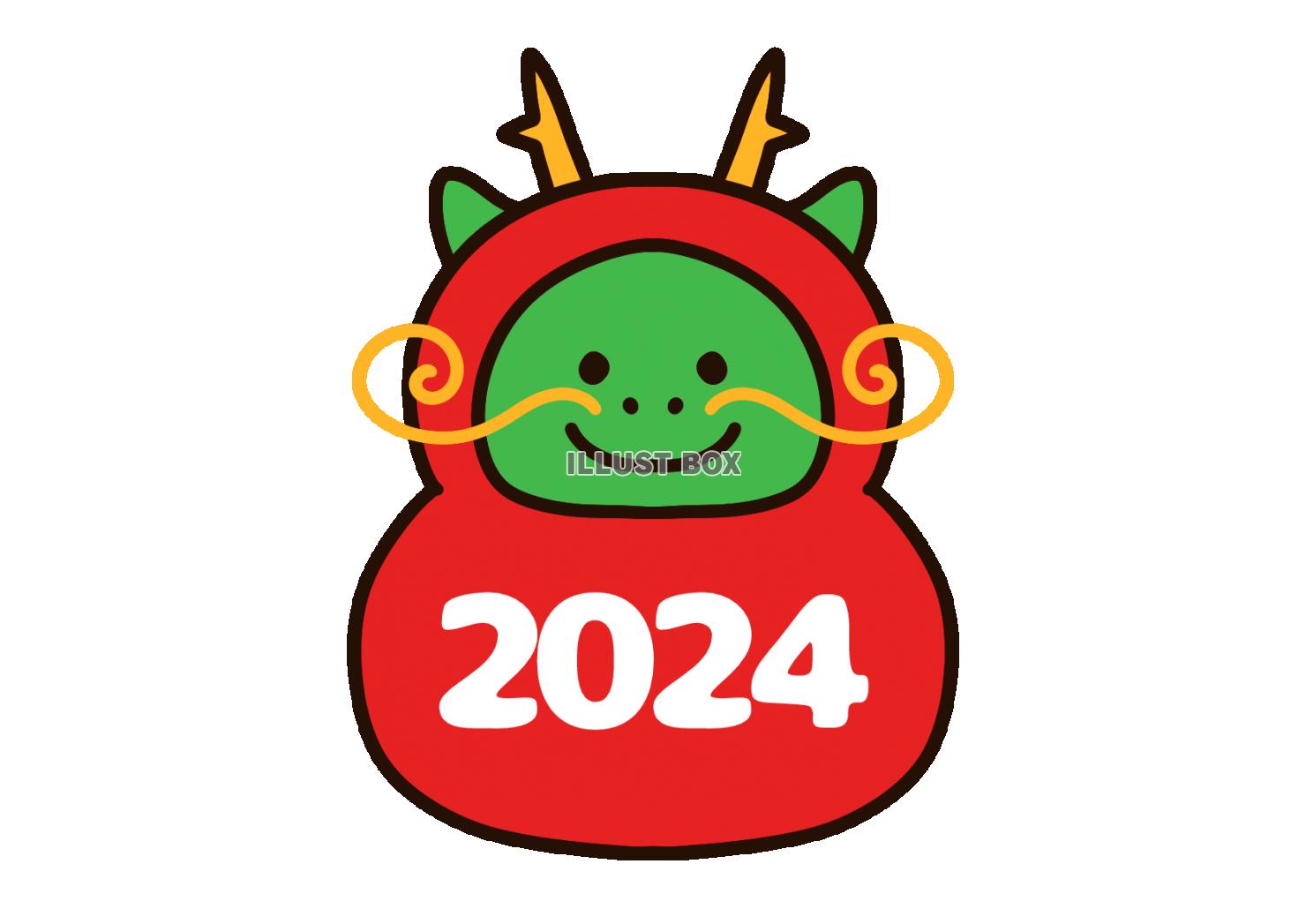 かわいい辰のだるま　2024