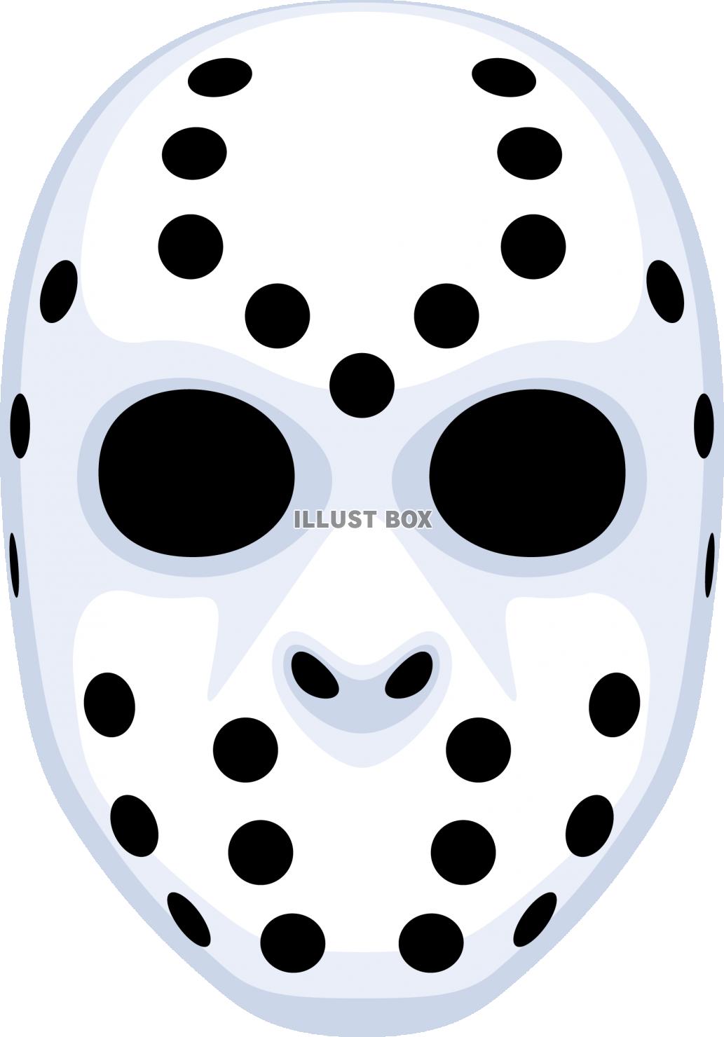 ホラーなイメージのアイスホッケーのマスク