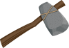 大昔の人類の道具　石で作った石斧