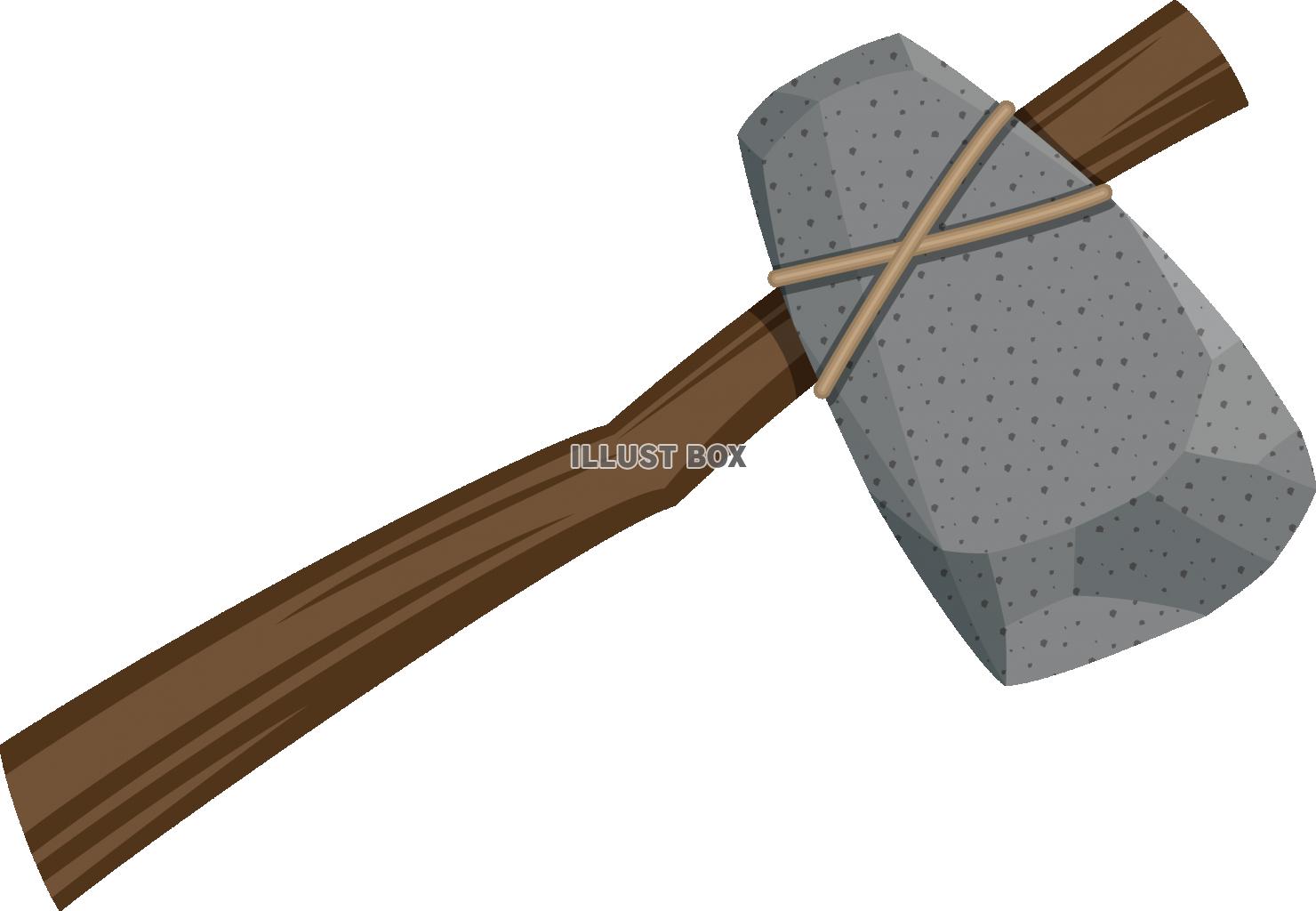 大昔の人類の道具　石で作った石斧