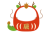 2024年辰年の干支だるまフォトフレーム年賀状01/png