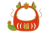 2024年辰年の干支だるまフォトフレーム年賀状05/png