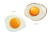 生卵と目玉焼きのイラスト素材セット