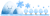 笑顔の冬の山と笑顔の雪の結晶