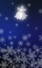 クリスマスの背景　ベルと雪の結晶02