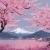 春の桜と山海