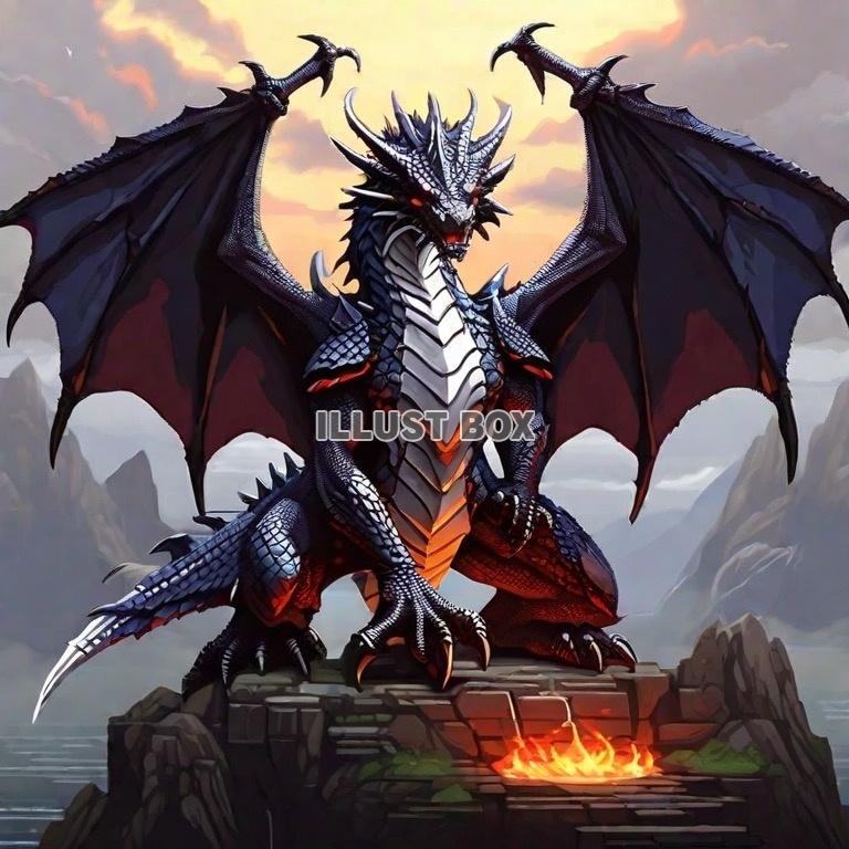 RPGゲームのドラゴン戦士