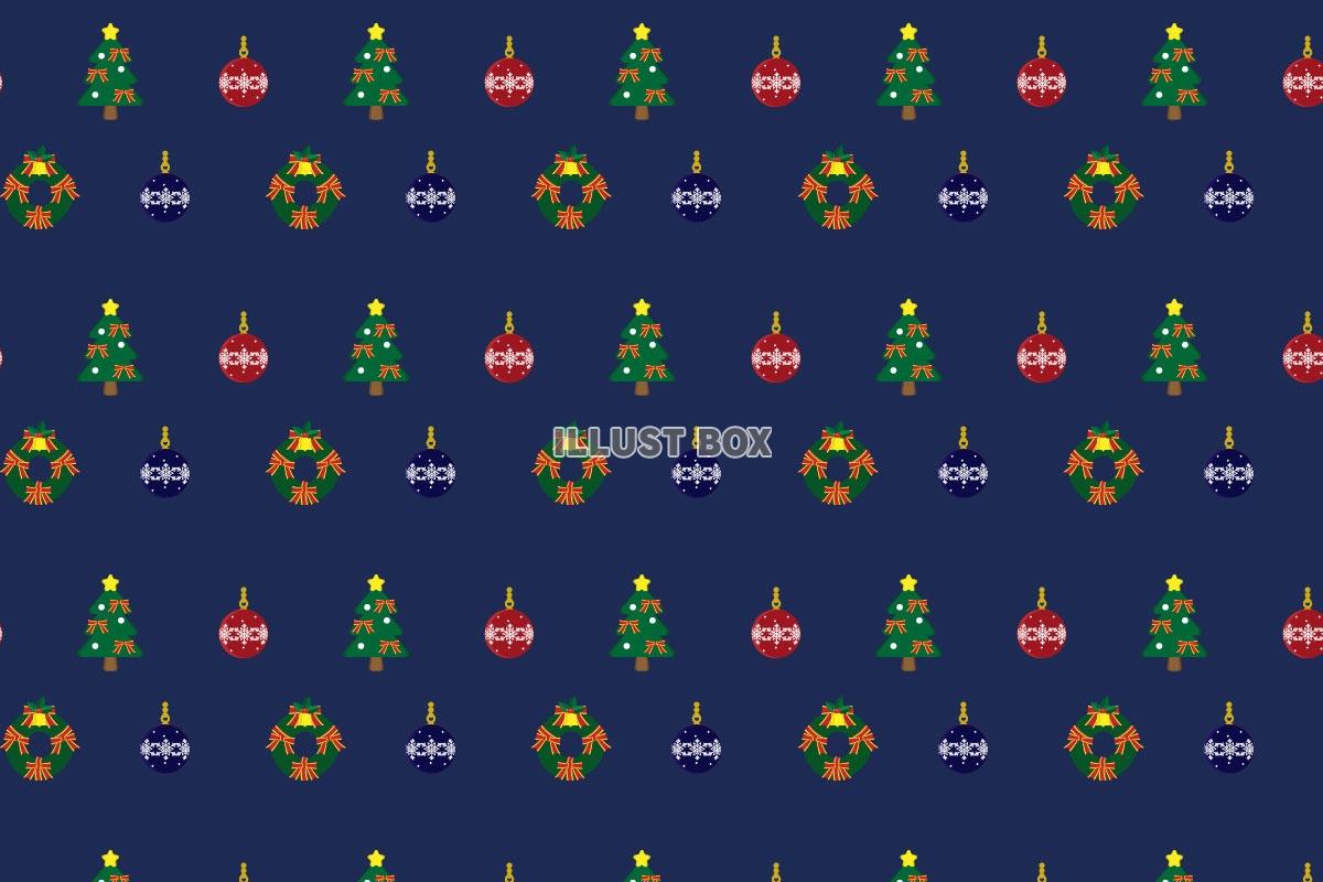 クリスマスツリー背景03　紺