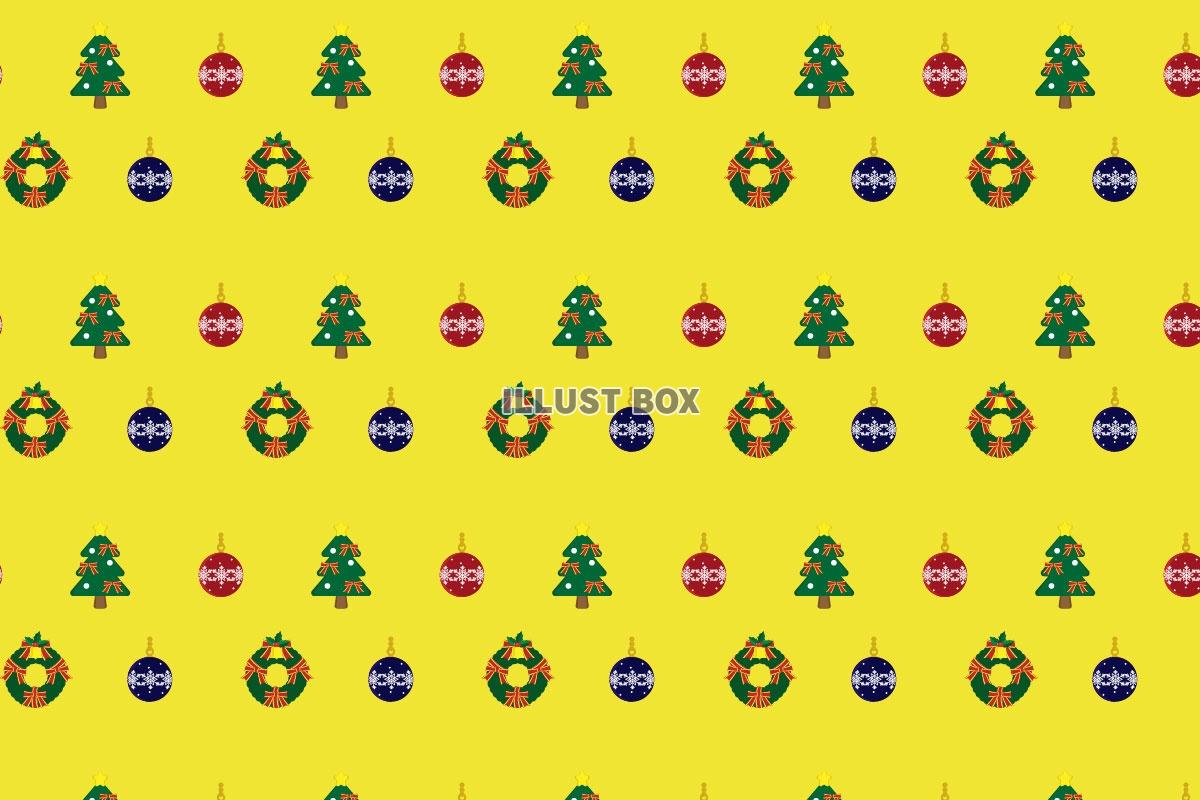 クリスマスツリー背景04　黄色