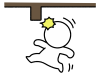 頭を打った棒人間