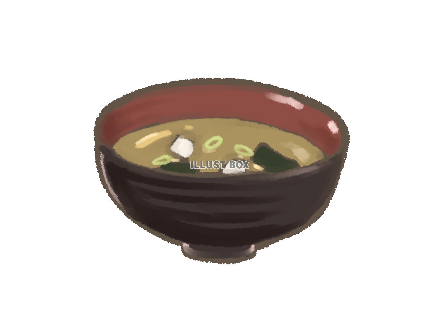 お味噌汁のイラスト