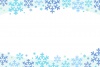 雪の結晶の手描きデコレーションカード