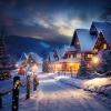 雪とクリスマスイルミネーション #06