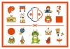 2024年 辰年の和風イラストセット