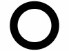 シンプルな丸の記号、黒い円のアイコン