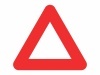 赤色の正三角形のアイコン