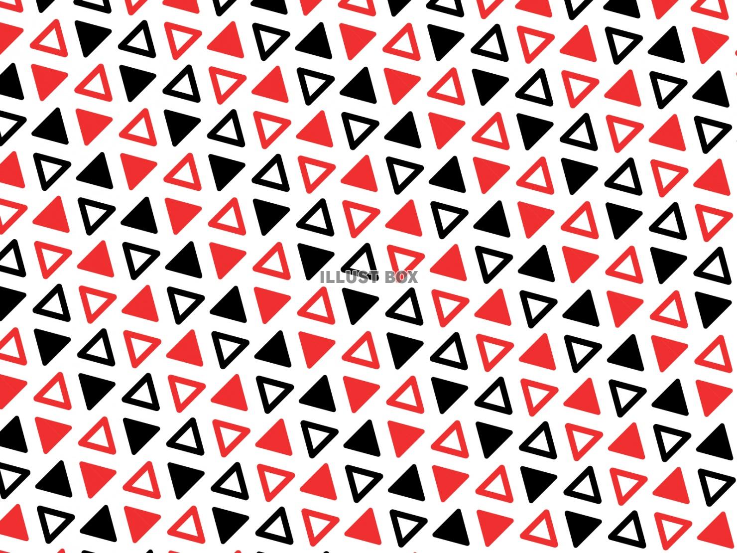 赤と黒の三角形が斜めに並ぶパターン背景2
