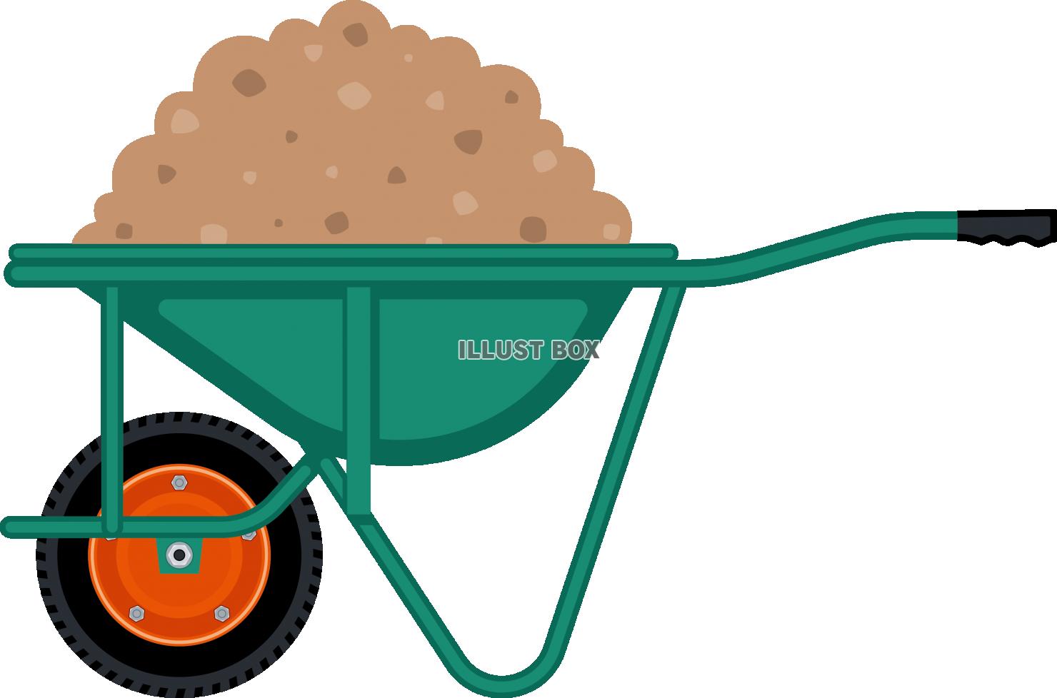 工事や農作業に使用する一輪車（猫車）