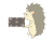 お節を運ぶハリネズミのイラスト　線あり