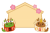 辰年干支だるまの絵馬フレーム/背景透過PNG・01