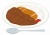食事★洋食シリーズ★カツカレー★スプーン付き