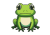 かわいいカエルのイラスト素材