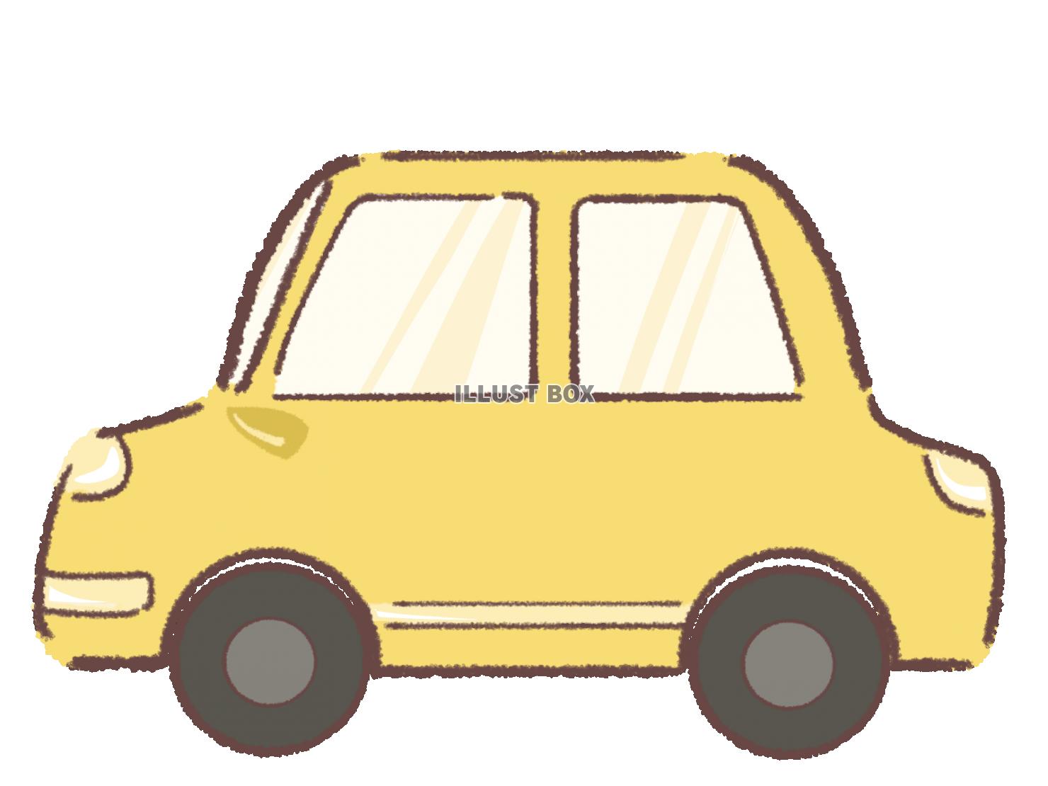 黄色い車のイラスト