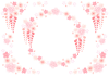 桜と藤の和フレームセット