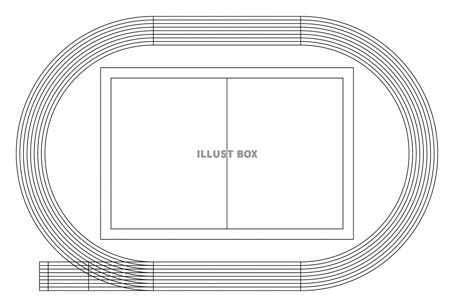 陸上競技場のトラック