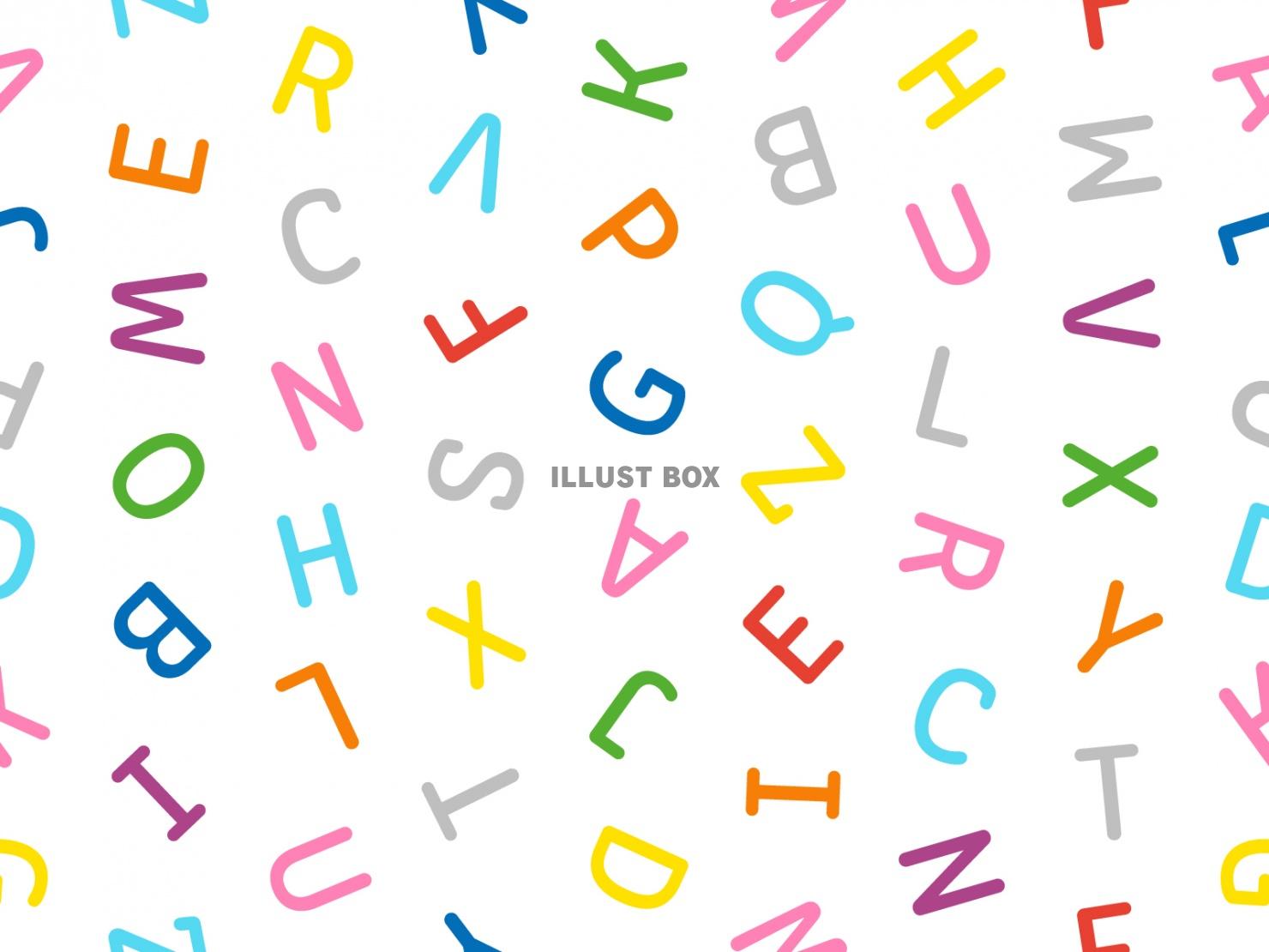 アルファベットの大文字のパターン背景