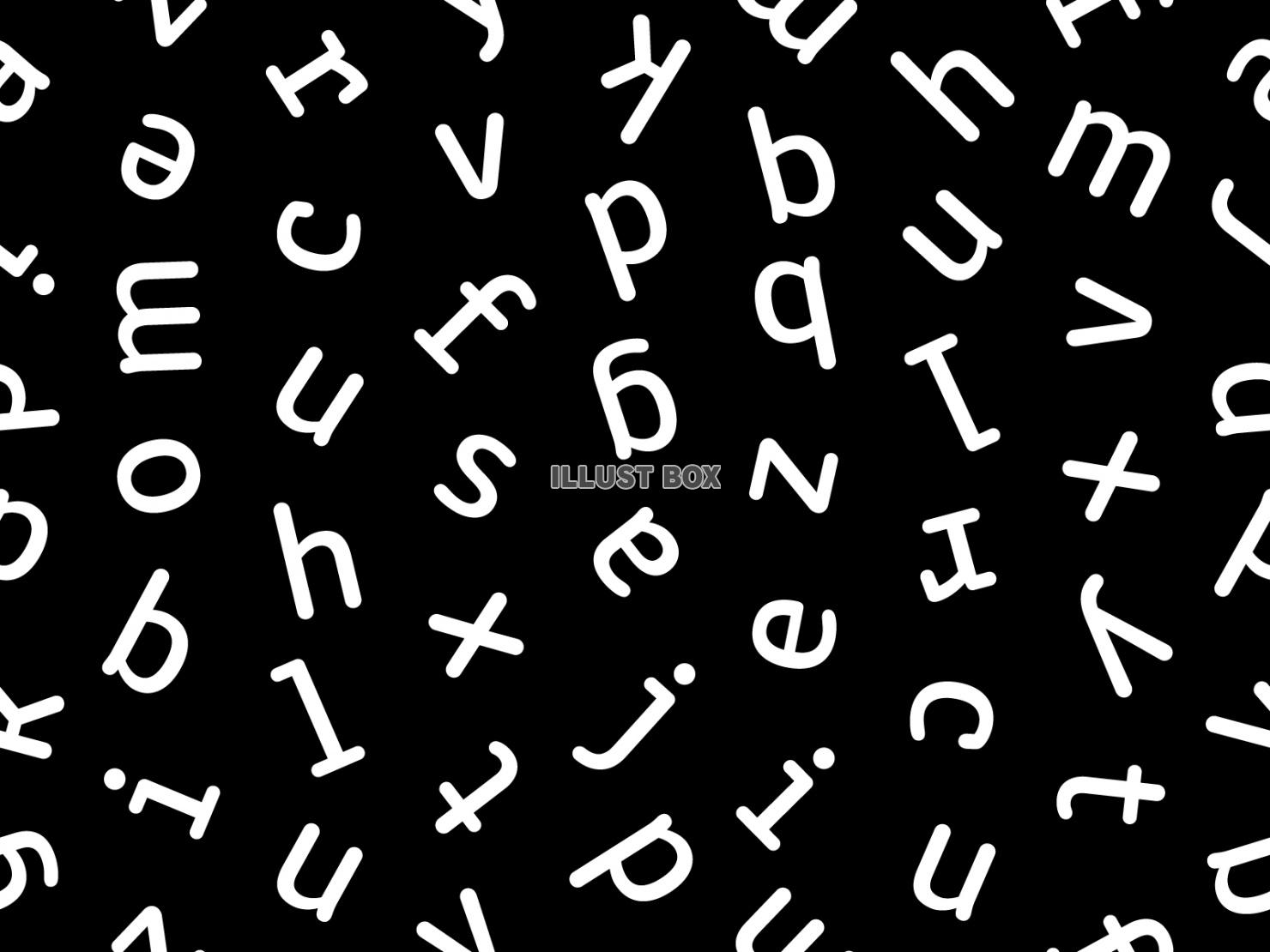 アルファベットの小文字のパターン背景