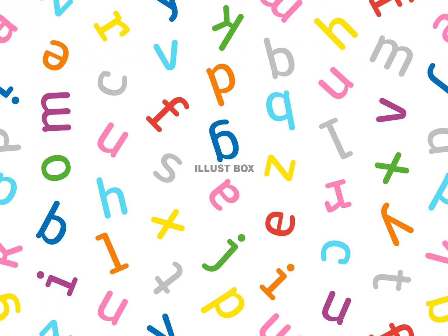 アルファベットの小文字のパターン背景