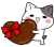 ハートチョコどうぞ＜ぶち猫　にゃんこ＞
