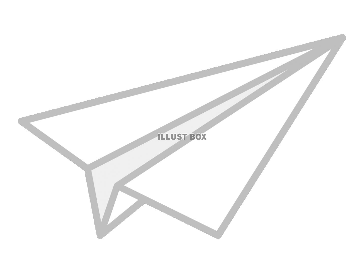 紙飛行機のシンプルなイラスト